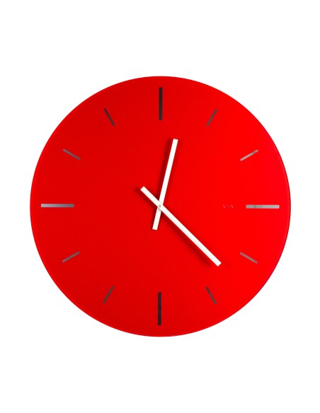 Vesta Home - Orologio da Parete Grande R2·rosso·ø 65 Th. 5 Mm