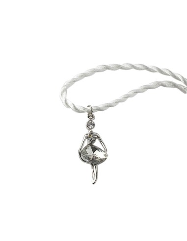 Pendente Ballerina Metallo 4,5Cm Argento