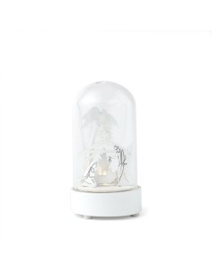 Nativita' Legno Globo Vetro 9Cm C/Luce