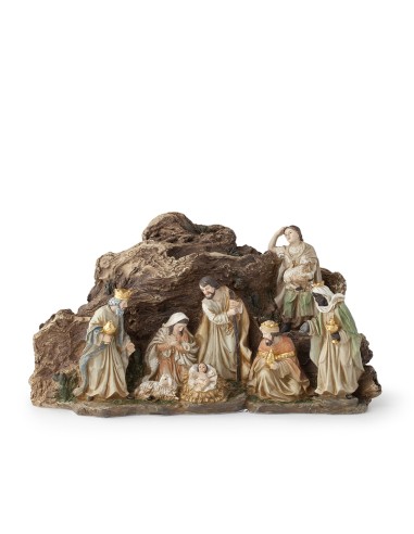 Nativita' Grotta Resina 32X17Cm