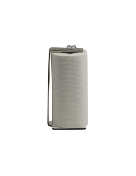 Vesta Home - Portarotoli Verticale Like Water·tortora Monosatinato·10,5 X 10,5 X 24 H Th. 5 Mm