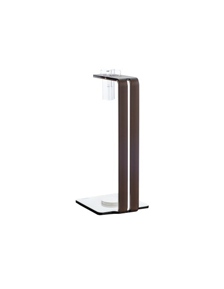 Vesta Home - Portarotoli Verticale Like Water·marrone Monosatinato·10,5 X 10,5 X 24 H Th. 5 Mm