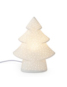 Lampada Albero Porcellana Traforato 26Cm