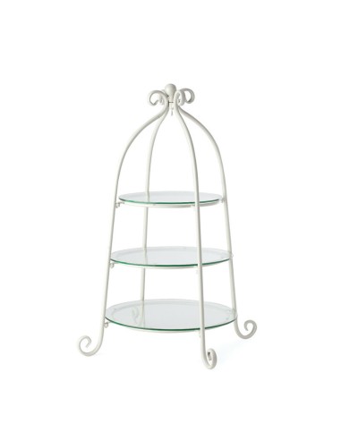 ESPOSITORE ALZATA METALLO BIANCO 75CM