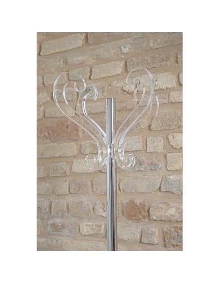 Vesta Home - Appendiabiti Liberty·trasparente·42,5 X 42,5 X 180 H Th. 12 Mm