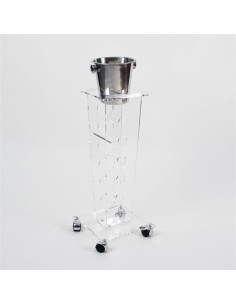 Vesta Home - Portabottiglie Ice Tower·trasparente·32 X 32 X 95 H Th. 10 Mm