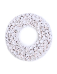 Corona roselline bianche