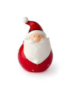 Contenitore Porcellana Babbo Nat.20Cm