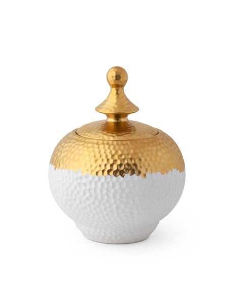 Cont.Gres Bianco/Oro Matt Dia.28X34Cm(H)