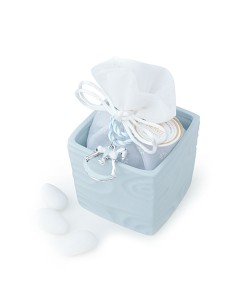 Cont.Cubo Porc.Bisquit Acqua 7X7X6,5Cm
