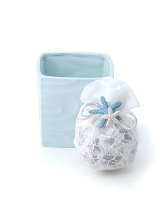 Cont.Cubo Porc.Bisquit Acqua 10X10X10Cm