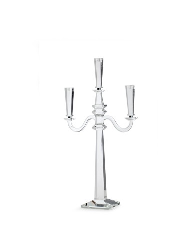 Hervit - Candelabro Cristallo Luxor 90 cm 3 Fiamme