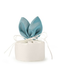 Sacchettino Taffeta Avorio Dia.10X20Cm