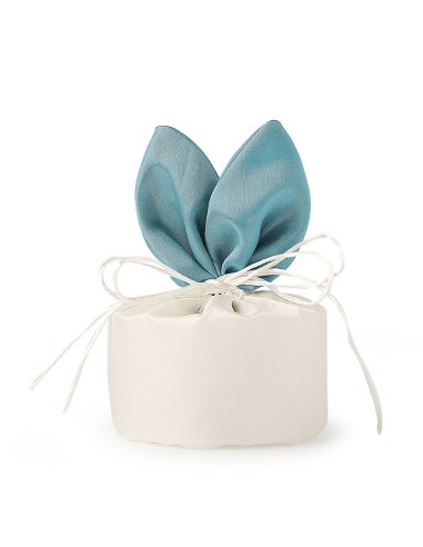 Sacchettino Taffeta Avorio Dia.10X20Cm