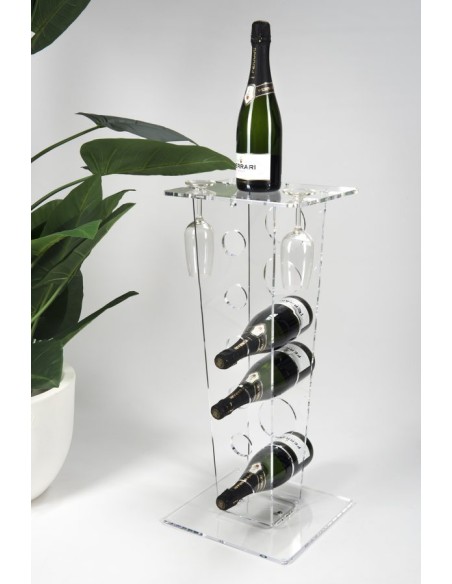 iPLEX Design - Barrique Portavini Trasparente - 30x72x30 cm