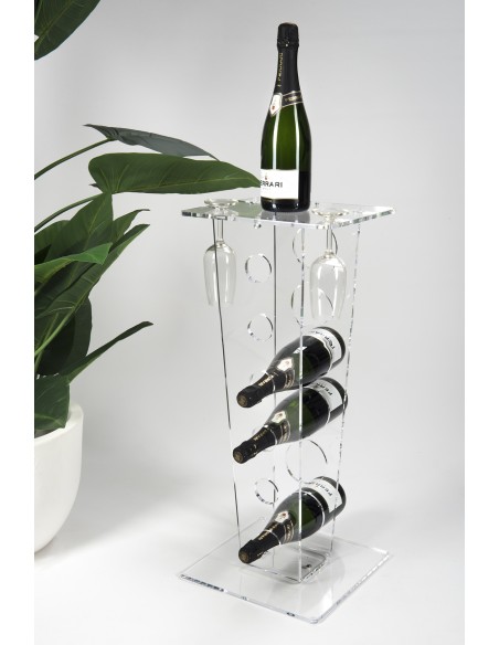 iPLEX Design - Barrique Portavini Trasparente - 30x72x30 cm