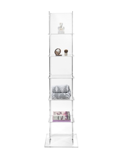 iPLEX Design - Mobiletto ""BABEL"" - Trasparente - 35x152x30 cm