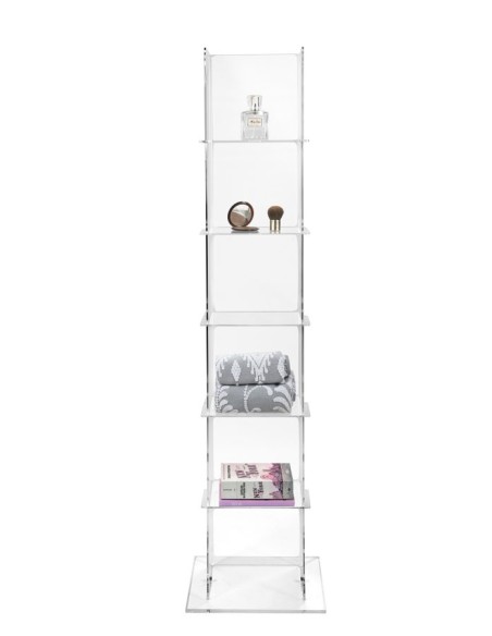 iPLEX Design - Mobiletto ""BABEL"" - Trasparente - 35x152x30 cm