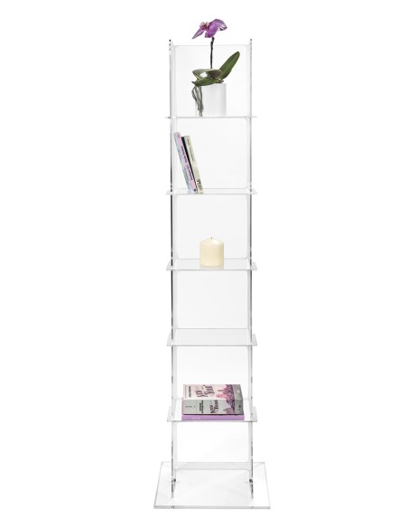 iPLEX Design - Mobiletto ""BABEL"" - Trasparente - 35x152x30 cm