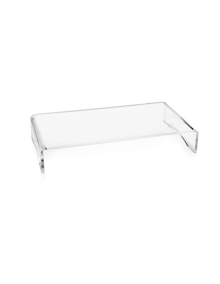 iPLEX Design - Supporto monitor ""OLY"" Trasparente - 49x8,5x25 cm
