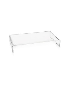 iPLEX Design - Supporto monitor ""OLY"" Trasparente - 49x8,5x25 cm