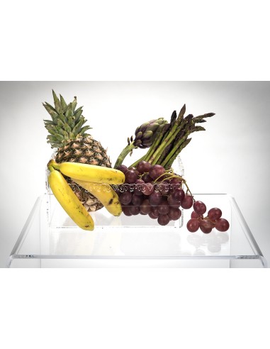 iPLEX Design - ""GALATEA"" Cassettina porta frutta - Trasparente - 21x13x29 cm