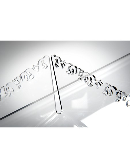 iPLEX Design - ""GALATEA"" Cestino portapane Trasparente - 22x8,6x22 cm