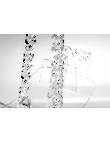 iPLEX Design - ""GALATEA"" Portabicchieri Trasparente - 21,5x10x21,5 cm