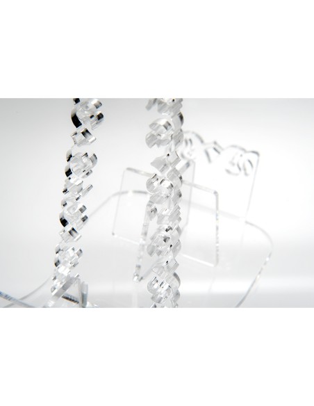 iPLEX Design - ""GALATEA"" Portabicchieri Trasparente - 21,5x10x21,5 cm