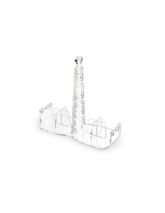 iPLEX Design - ""GALATEA"" Portabicchieri Trasparente - 21,5x10x21,5 cm