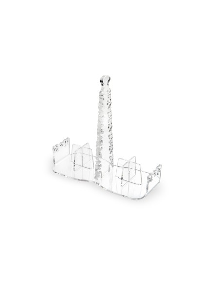 iPLEX Design - ""GALATEA"" Portabicchieri Trasparente - 21,5x10x21,5 cm