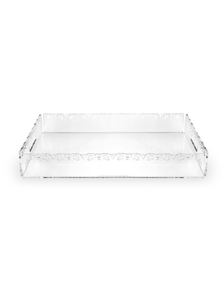 iPLEX Design - ""GALATEA"" Vassoio grande Trasparente - 45,5x5x32 cm