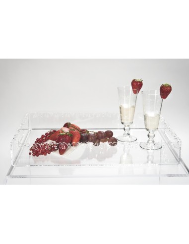 iPLEX Design - ""GALATEA"" Vassoio grande Trasparente - 45,5x5x32 cm