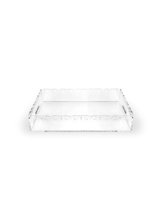 iPLEX Design - ""GALATEA"" Vassoio piccolo Trasparente - 33x4x23 cm