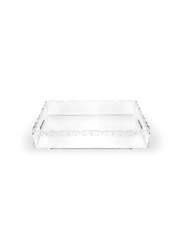 iPLEX Design - ""GALATEA"" Vassoio piccolo Trasparente - 33x4x23 cm
