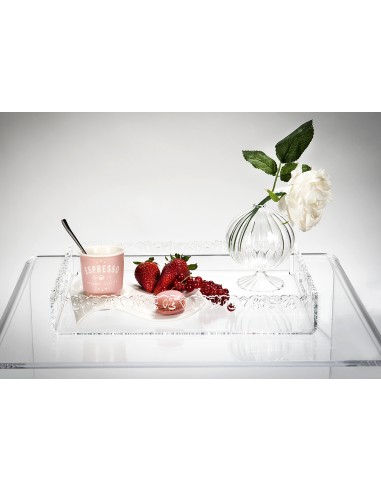 iPLEX Design - ""GALATEA"" Vassoio piccolo Trasparente - 33x4x23 cm