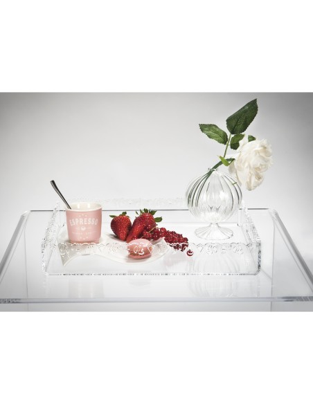 iPLEX Design - ""GALATEA"" Vassoio piccolo Trasparente - 33x4x23 cm