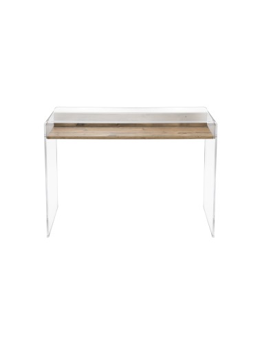 iPLEX Design - ""MOREMORE 18"" Scrivania Habitat rovere - Trasparente/BROWN WOOD - 100x75x40 cm