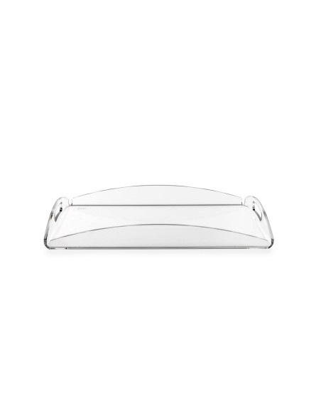 iPLEX Design - Serving Vassoio Piccolo Trasparente in plexiglass - 32,5x4,5x23 cm