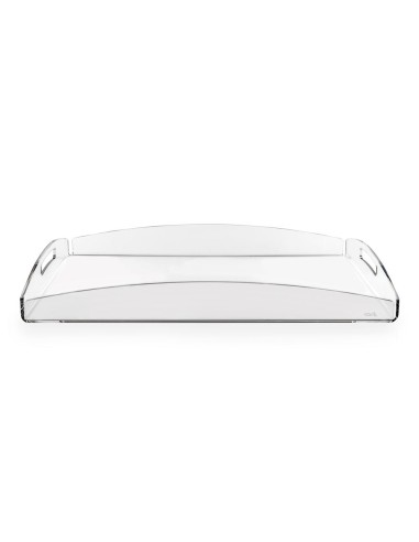 iPLEX Design - Serving Vassoio Grande Trasparente in plexiglass - 45,5x6x32 cm