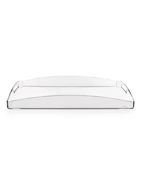 iPLEX Design - Serving Vassoio Grande Trasparente in plexiglass - 45,5x6x32 cm