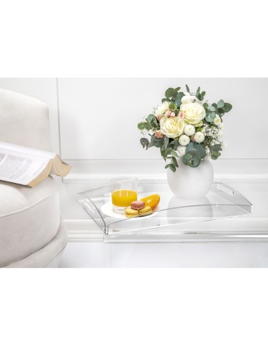 iPLEX Design - Serving Vassoio Grande Trasparente in plexiglass - 45,5x6x32 cm