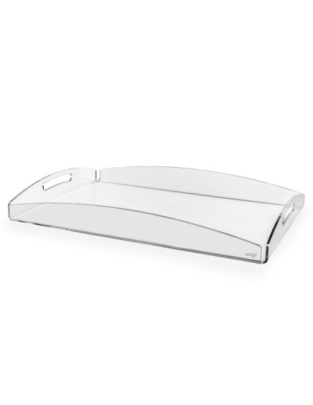 iPLEX Design - Serving Vassoio Grande Trasparente in plexiglass - 45,5x6x32 cm