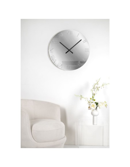 iPLEX Design - Kairos silver Orologio da parete ø61 x 3 - 61x61x3 cm