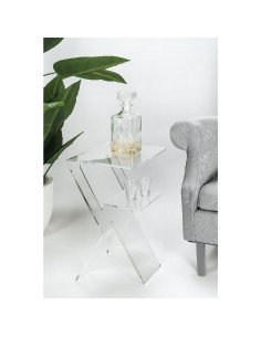 iPLEX Design - Tavolino ""VASSALLO"" - Trasparente - 33x49x27 cm 2