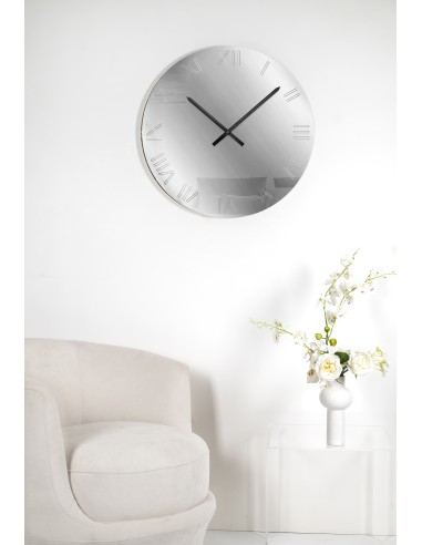 iPLEX Design - Kairos silver Orologio da parete ø61 x 3 - 61x61x3 cm
