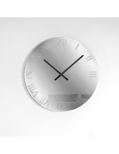iPLEX Design - Kairos silver Orologio da parete ø61 x 3 - 61x61x3 cm