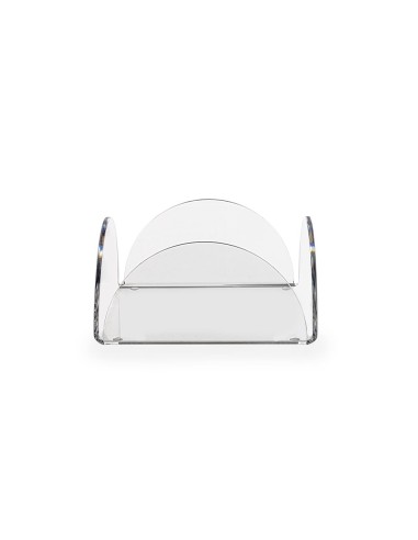 iPLEX Design - Serving Portatovaglioli Orizzontale Trasparente in plexiglass - 17,5x9x17,5 cm