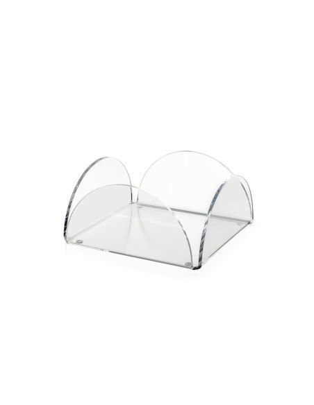 iPLEX Design - Serving Portatovaglioli Orizzontale Trasparente in plexiglass - 17,5x9x17,5 cm