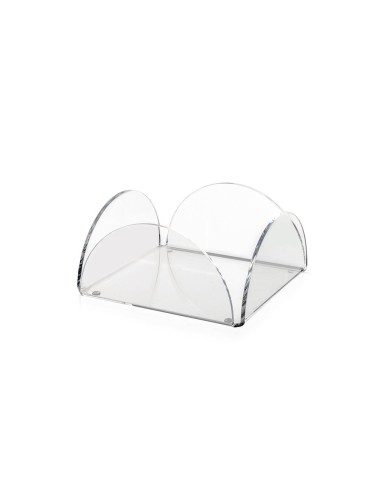 iPLEX Design - Serving Portatovaglioli Orizzontale Trasparente in plexiglass - 17,5x9x17,5 cm